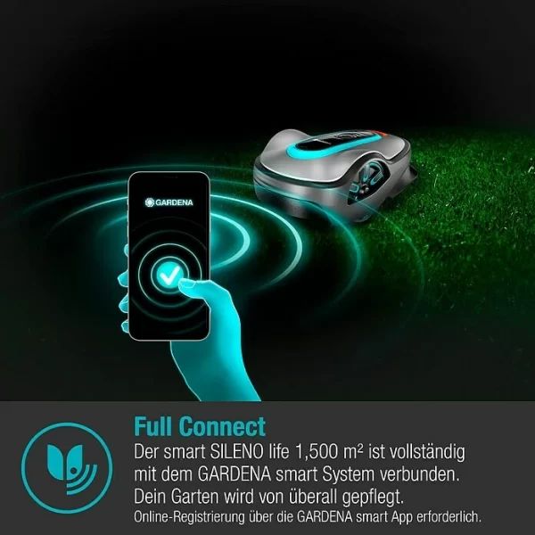 BAUHAUS Gardena Mähroboter Smart SILENO Life Set 1500 18 V, 2 Ah, Max. Flächenempfehlung: 1.500 M² 5