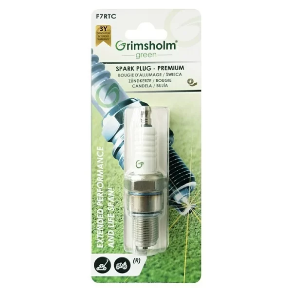 BAUHAUS Grimsholm Green Zündkerze Premium F7RTC Passend Für: Rasenmäher/Traktor 1