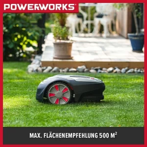 BAUHAUS Powerworks Mähroboter P5 20 V, 2 Ah, Max. Flächenempfehlung: 500 M² 10