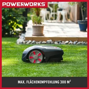 BAUHAUS Powerworks Mähroboter P3 20 V, 2 Ah, Max. Flächenempfehlung: 300 M² 10