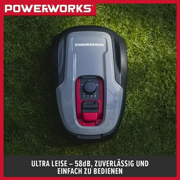 BAUHAUS Powerworks Mähroboter P3 20 V, 2 Ah, Max. Flächenempfehlung: 300 M² 7