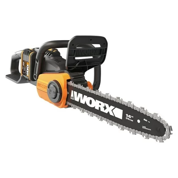 BAUHAUS Worx Akku-Kettensäge WG384E Akkuspannung: 40 V, Li-Ionen, 2 Ah, 2 Akkus, 35 Cm 1