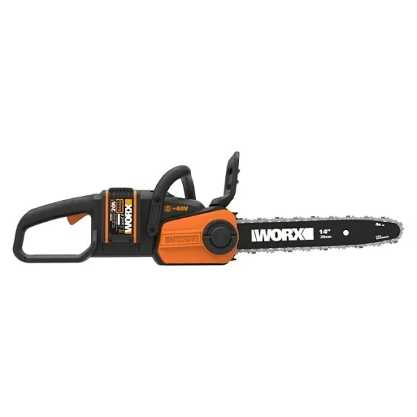 BAUHAUS Worx Akku-Kettensäge WG384E Akkuspannung: 40 V, Li-Ionen, 2 Ah, 2 Akkus, 35 Cm 3