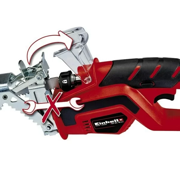 BAUHAUS Einhell Power X-Change Akku-Astsäge GE-GS 18 Li-Solo 18 V, Ohne Akku, Hubzahl: 1.500 U/min – 2.800 U/min 7