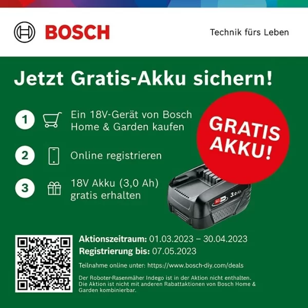 BAUHAUS Bosch 18 V Power For All Akku-Rasentrimmer UniversalGrassCut 18V-260 18 V, 2 Ah, 1 Akku, Schnittbreite: 26 Cm 3