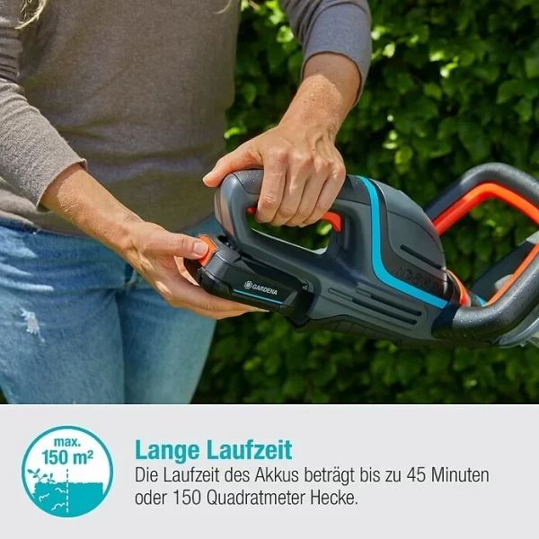 BAUHAUS Gardena ComfortCut Akku-Heckenschere 50/18V P4A 18 V, 1 Akku, Schwertlänge: 50 Cm 4