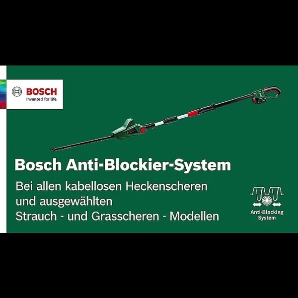 BAUHAUS Bosch 18 V Power For All Akku-Heckenschere UniversalHedgePole 18 18 V, Li-Ionen 5