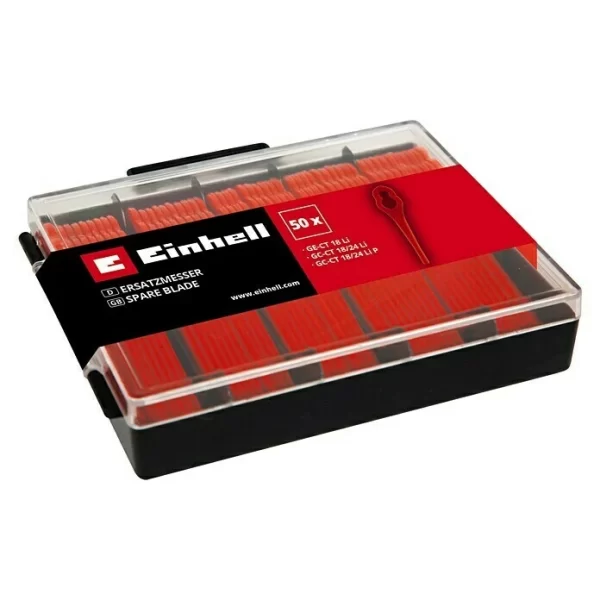 BAUHAUS Einhell Ersatzmesser-Set Passend Für: GE-CT 18 Li, GC-CT 18/14 Li, GC-CT 18/14 Li P, Inhalt: 50 Stk. 1