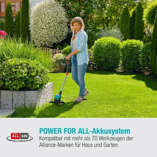 BAUHAUS Gardena EasyCut Akku-Rasentrimmer 23/18V-P4A 18 V, Li-Ionen, Ohne Akku, Schnittbreite: 23 Cm 7