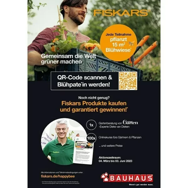 BAUHAUS Fiskars Solid Laubbesen M Arbeitsbreite: 41 Cm 3