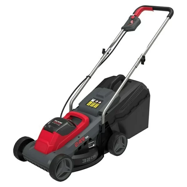 BAUHAUS Powerworks Dual Voltage Akku-Rasenmäher P24LM32K2 24 V, 1 Akku, 2 Ah, Schnittbreite: 32 Cm 1