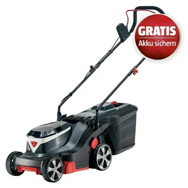 BAUHAUS AL-KO Bosch Home & Garden Compatible Akku-Rasenmäher Praktischer Tragegriff 18 V, 2 Akkus, 2,5 Ah, Schnittbreite: 32 Cm 1