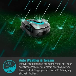 BAUHAUS Gardena Mähroboter Smart SILENO Life Set 750 18 V, 2 Ah, Max. Flächenempfehlung: 750 M² 14