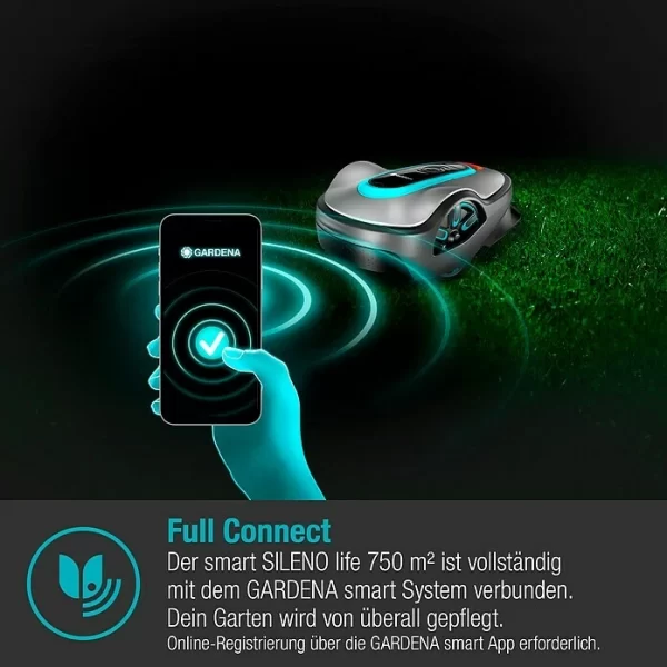 BAUHAUS Gardena Mähroboter Smart SILENO Life Set 750 18 V, 2 Ah, Max. Flächenempfehlung: 750 M² 6