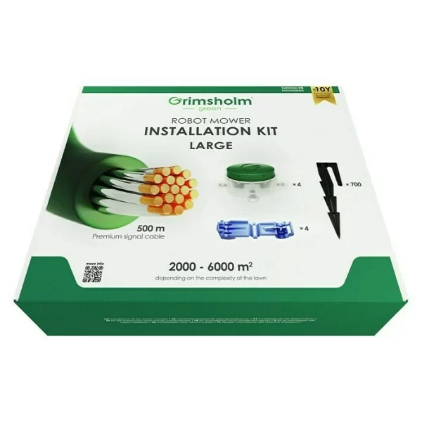 BAUHAUS Grimsholm Green Installations-Set 500 M, Null, Passend Für: Alle Mähroboter 1