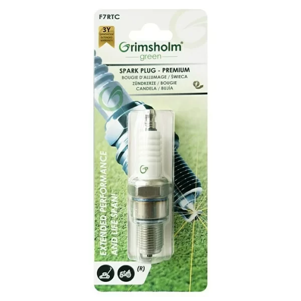 BAUHAUS Grimsholm Green Zündkerze Premium F7RTC Passend Für: Rasenmäher/Traktor 1