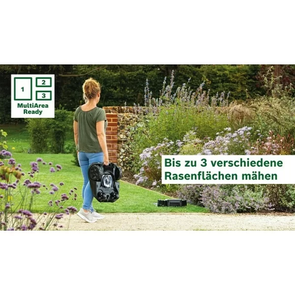 BAUHAUS Bosch Mähroboter Indego S 500 18 V, 2,5 Ah, Max. Flächenempfehlung: 500 M² 7