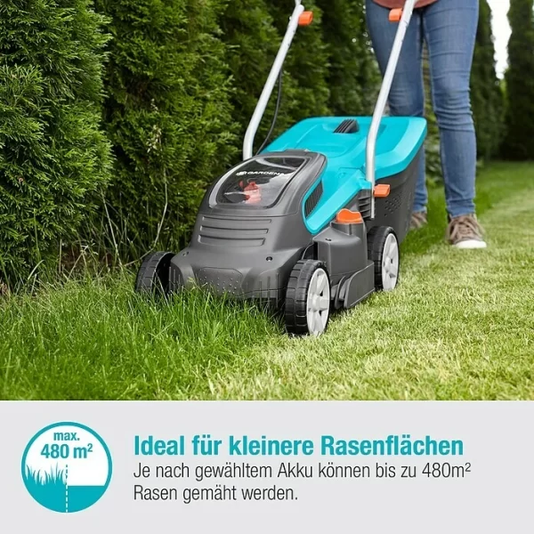 BAUHAUS Gardena Akku-Rasenmäher PowerMax 32/36V P4A 18 V, Ohne Akku, Schnittbreite: 32 Cm 3