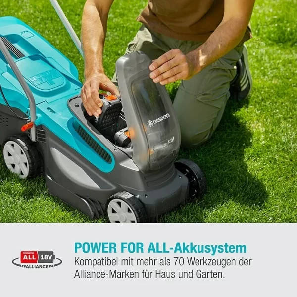 BAUHAUS Gardena Akku-Rasenmäher PowerMax 32/36V P4A 18 V, Ohne Akku, Schnittbreite: 32 Cm 7