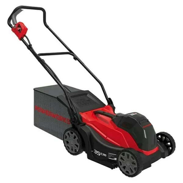 BAUHAUS Powerworks Akku-Rasenmäher P48LM35 48 V, Ohne Akku, Schnittbreite: 35 Cm 1