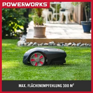 BAUHAUS Powerworks Mähroboter P3 20 V, 2 Ah, Max. Flächenempfehlung: 300 M² 10