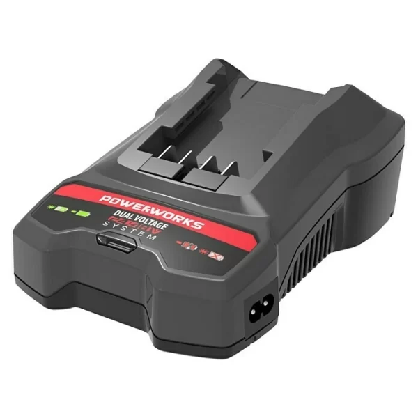 BAUHAUS Powerworks Dual Voltage Ladegerät P2448C Passend Für: Powerworks Geräte 24/48 V 1