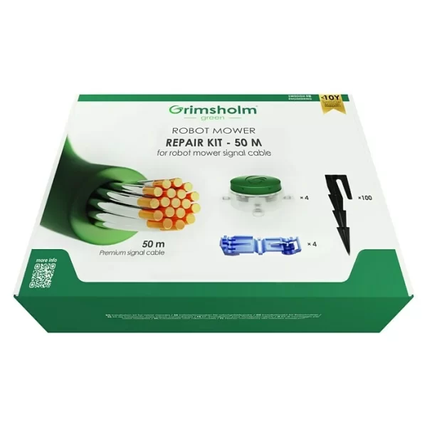 BAUHAUS Grimsholm Green Reparatur-Set Begrenzungskabel 50 M, Passend Für: Alle Mähroboter 1