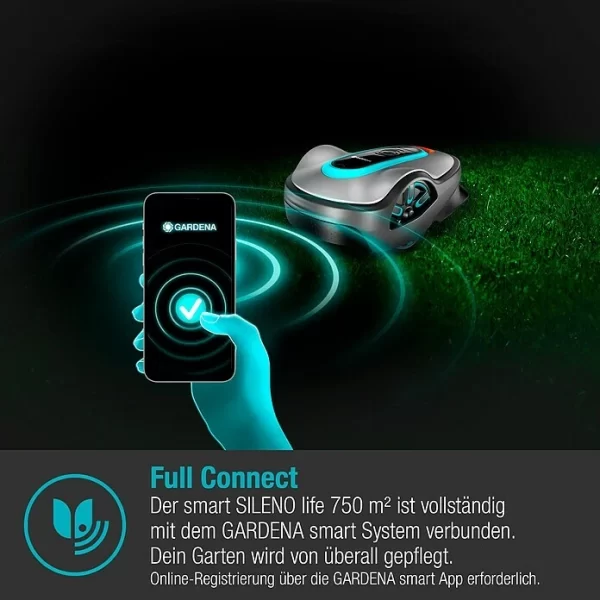 BAUHAUS Gardena Mähroboter Smart SILENO Life Set 750 18 V, 2 Ah, Max. Flächenempfehlung: 750 M² 6