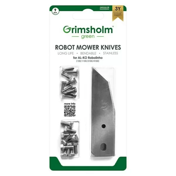 BAUHAUS Grimsholm Green Ersatzmesser Passend Für: AL-KO Robolinho (100, 1100) 1