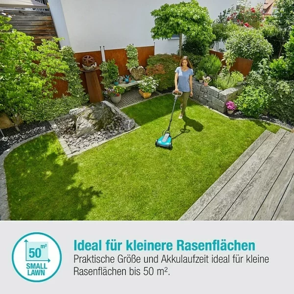 BAUHAUS Gardena Akku-Rasenmäher HandyMower 22/18V P4A 18 V, Ohne Akku, 2,5 Ah, Schnittbreite: 22 Cm 3