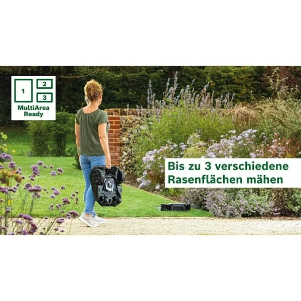 BAUHAUS Bosch Mähroboter Indego S 500 18 V, 2,5 Ah, Max. Flächenempfehlung: 500 M² 7