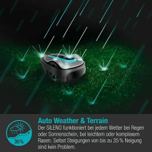 BAUHAUS Gardena Mähroboter-Set Smart SILENO City Set 600 LONA 18 V, 2 Ah, Max. Flächenempfehlung: 600 M² 14