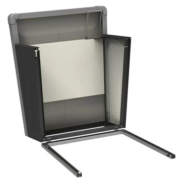 BAUHAUS Biohort Mähroboter-Garage Charly 90 X 78 X 49 Cm, Quarzgrau Metallic 3