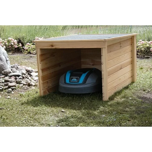 BAUHAUS Promadino Mähroboter-Garage 101 X 76 X 58 Cm, Natur 1