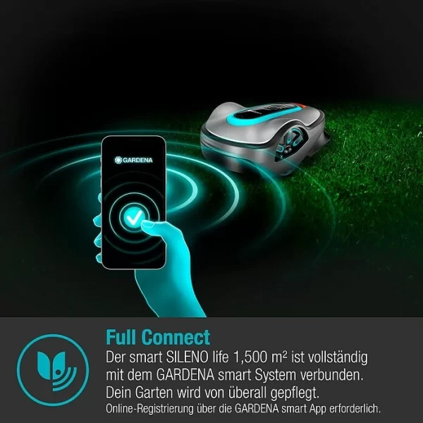 BAUHAUS Gardena Mähroboter Smart SILENO Life Set 1500 18 V, 2 Ah, Max. Flächenempfehlung: 1.500 M² 5